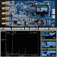 DDS AD9912 Arduino Shield Generatore di segnale RF 600 MHz 1.3GSPS SWEEP SIN SQUARE