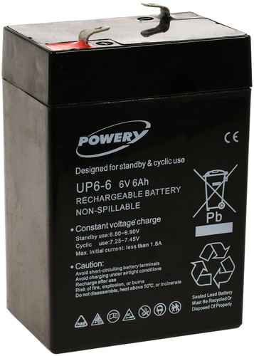 Batteria piombo gel powery - al,