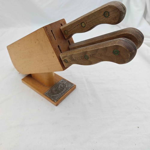 Blocco coltelli vintage ekco - blocco,