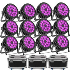 270W RGB+UV 18 LED par faro luce palco DMX wash effetti luce festa dj