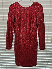 Abito donna rosso paillettes