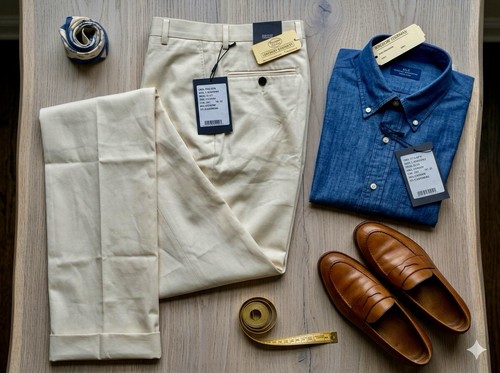 Pantalone cesare attolini - pantalone,