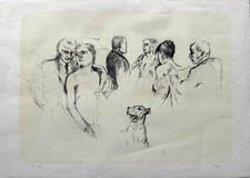 Alberto Sughi Litografia La