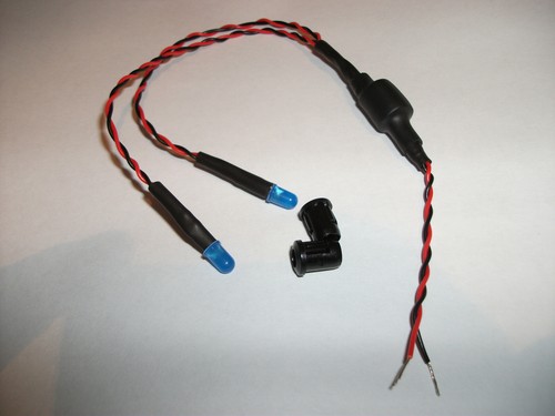 Led blu doppio - doppio, lampeggiante