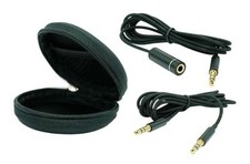 2x 1,5m Premium Audio Cavo Jack + 1x Mini Custodia Universale