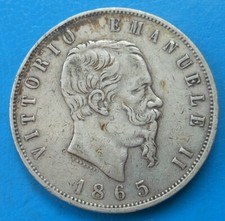 Italia lire 1865 bn napoli - italia,