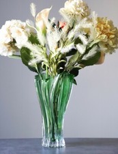 Vaso 12" Cristallo Vetro Verde