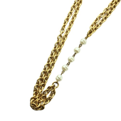 Collana chanel lunga doppio - chanel,