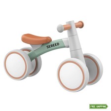SEREED Baby Balance Bike 4 ruote per bambini di 1 anno (12-24 mesi)