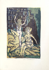 Mino maccari litografia - maccari,