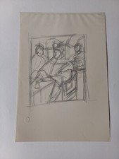 ALBERTO GIACOMETTI LITOGRAFIA EINAUDI FOTOLITOGRAFIA TIMBRO A SECCO TRE FIGURE