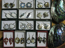 Orecchini realizzati a mano MADREPERLA PAUA Shell Abalone NUOVI IN VARI MODELLI