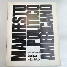 Manifesto Politico Americano Lamberto Pignotti Grafica 1945/1975