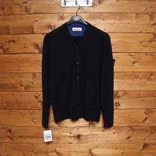Cardigan STONE ISLAND N° 3371612 tg. L Usato (Sa.1652) Blu Vintage