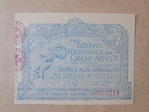Biglietto lotteria nazionale - biglietto,