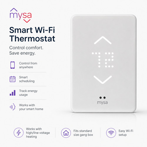 Mysa smart wifi termostato - termostato, ac