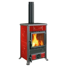 Nordica Stufa legna 9kW ROSSELLA R1.16 Ceramica Bordeaux 5 stelle 3004100