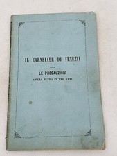 IL CARNEVALE DI VENEZIA Le precauzioni D'arienzo Petrella interpreti manoscritti