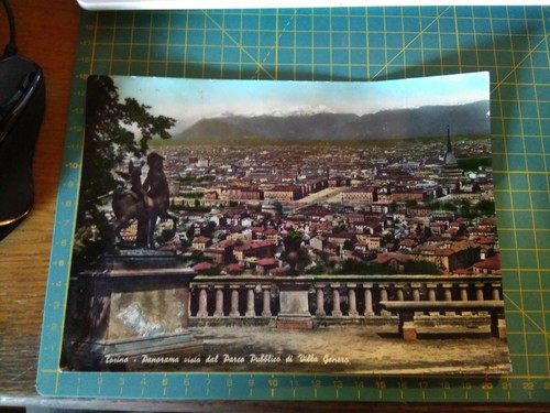 Maxi cartolina torino spedita - cartolina,