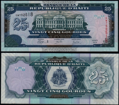 Haiti gourdes 2014 - 25, (p266e)