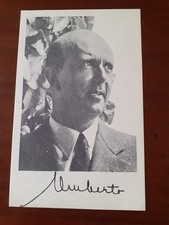 cartolina 1982 UNIONE MONARCHICA ITALIANA - RE UMBERTO II di SAVOIA - Lucifero