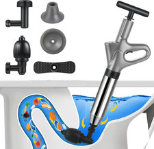 Pompa Stura Scarichi a Pressione, Sturatubi Aria Compressa Con Barometro, Stural