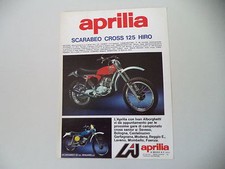 advertising Pubblicità 1976 MOTO APRILIA SCARABEO CROSS 125 HIRO