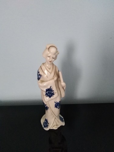 Vecchia statuina ceramica - vecchia,