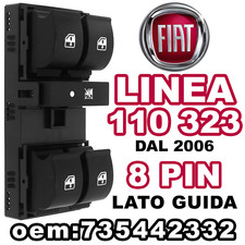 Pulsantiera Alzacristalli Interruttori Vetri FIAT LINEA 110 323 8PIN 735442332