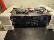 Pioneer Dual Cassette Deck CT-W502R Vintage, in scatola originale, mai usato