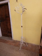 ATTACCAPANNI APPENDIABITI A PIANTANA IN FERRO BATTUTO H 186cm VINTAGE