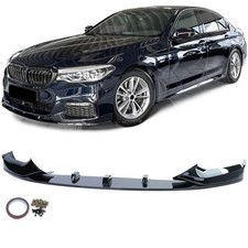 Per BMW 5 Serie G30 G31 16-20 Con Pacchetto M Lip Spoiler Anteriore Nero Lucido