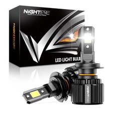 NIGHTEYE Coppia H7 LED Lampade Fari Luce 15000L 72W 6500K Bianco Canbus No Error