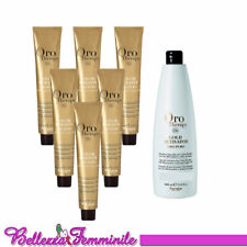 Colore per capelli tinta SENZA AMMONIACA 6x100ml + Ossigeno 1000ml Oro Therapy
