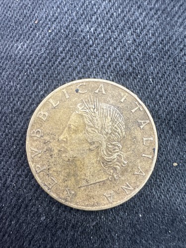 Italy lire 1957 bronze coin - italy,