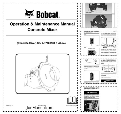Bobcat betoniera attacco - betoniera,