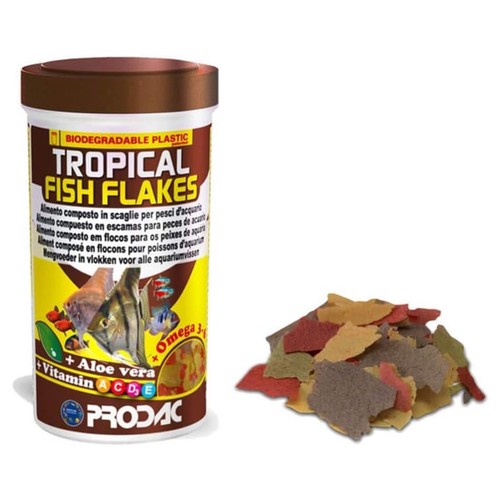 Prodac tropical fish flakes - fish,