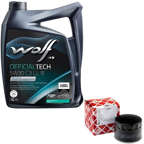 Olio set 5w30 litro filtro - +,
