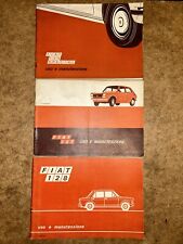 LIBRETTI USO E MANUTENZIONE FIAT 125 SPECIAL + FIAT 127 + FIAT 128 Originali