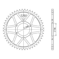 Corona in acciaio 43 denti