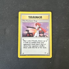 Carte Pokémon The Rocket’s Trap 19/132 Set GYM Heroes HOLO Played INGLESE