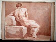 Disegno Antico Sanguigna Uomo