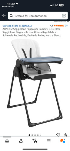 Zonekiz seggiolone pappa per - seggiolone,