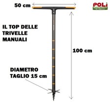 FISKARS TRIVELLA MANUALE PER FORI NEL TERRENO DA 15 CM QUIKDRILL M IL TOP 2,3 KG
