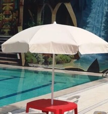 Ombrellone Moia in cotone da spiaggia e piscina colore beige stock di 20 pezzi