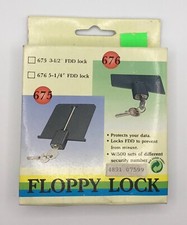 Floppy Lock 3½" – Lucchetto Drive Vintage – Retro PC Security – Raro