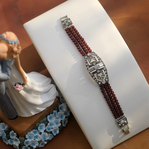 Bracciale argento arte deco - bracciale,