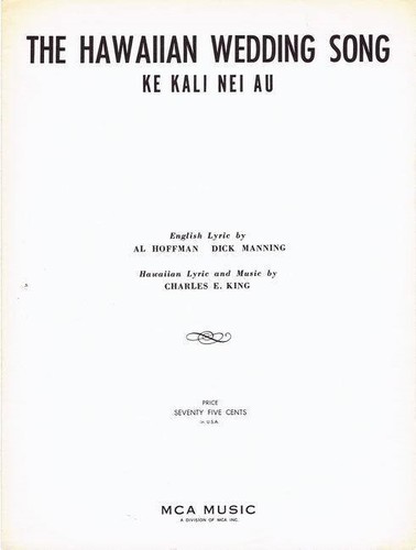 The hawaiian wedding - the, ke