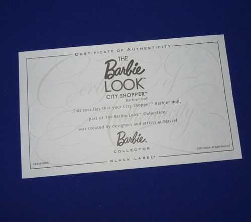 Barbie certificat