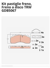 Serie Pattini Freni Ant E Post